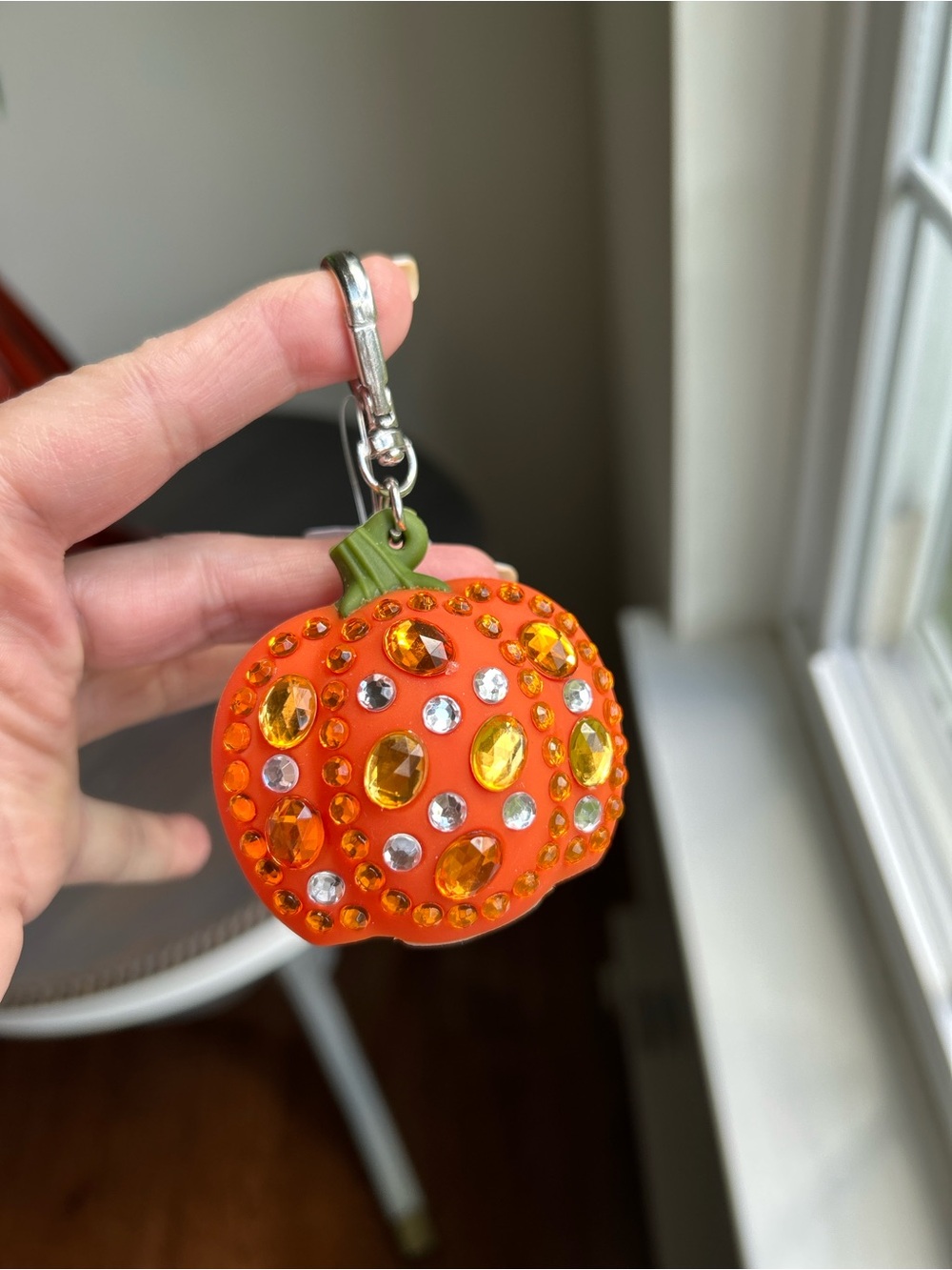 Bath & Body Works Pocket Bac Halloween GEMSTONE PUMPKIN, Hand Sanitizer Holder - Picture 6 of 6